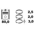 Kép 1/2 - Renault Espace IV 1.9dci új utángyártott dugattyúgyűrű készlet 12db 2002-2015-ig 7701470248