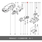 Kép 2/3 - Renault Latitude 2.0 16V/1.5dci új utángyártott motortartó alsó kitámasztó billenésgátló bak SPV 2010-től 112380015R