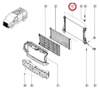 Kép 3/3 - Renault Trafic III/Opel Vivaro B/Nissan NV300/Fiat Talento 1.6dci új utángyártott vízhűtő (radiator) 2014-től 214103569R