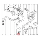 Kép 2/2 - Renault Megane III 1.9dci gyári új turbó intercooler töltőlevegő cső tömítés 2008-2015-ig 1661800QAL 7701071288