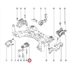 Kép 2/2 - Renault Megane III 1.5dci új utángyártott motortartó, kitámasztó, billenésgátló gumibak alsó 2009-2015-ig 112380295R, webáruház, alkatrészek