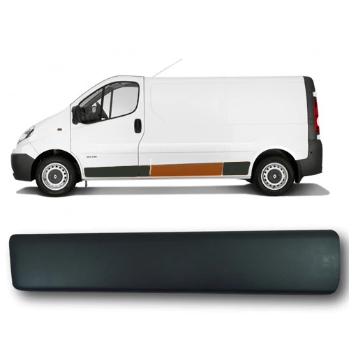 Renault Trafic új utángyártott díszléc bal oldali toló ajtó vagy karosszéria 2001-2014-ig 8200036093