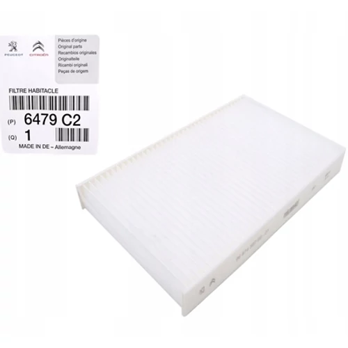 Citroen C2 1.1/1.4/1.6 gyári új pollenszűrő, utastér filter aktív szénszűrő 2003-2012-ig 6479.C2