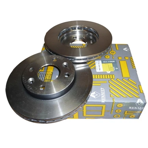 Renault Clio II gyári új féktárcsa pár első tengely 238x20mm 1998-2009-ig 7701204286, webáruház, alkatrészek