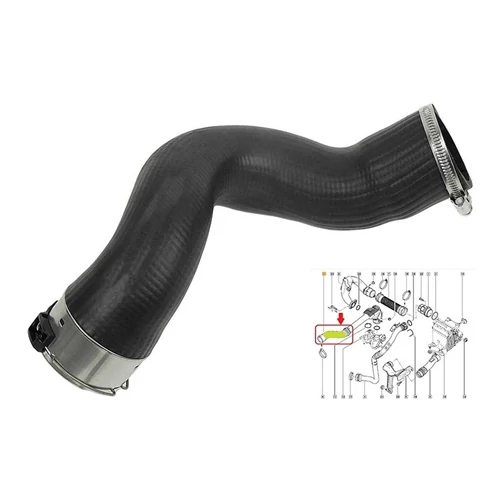 Renault Kangoo III 1.5dci új utángyártott intercooler töltőlevegő cső darab 2008-tól 144608356R