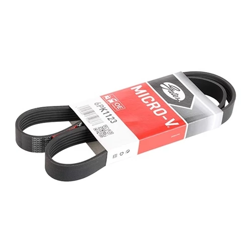 Citroen C3 I 1.1/1.4/1.6 új utángyártott hosszbordás szíj, Pk szíj 6PK1123 GATES 2002-2010-ig 7700114635