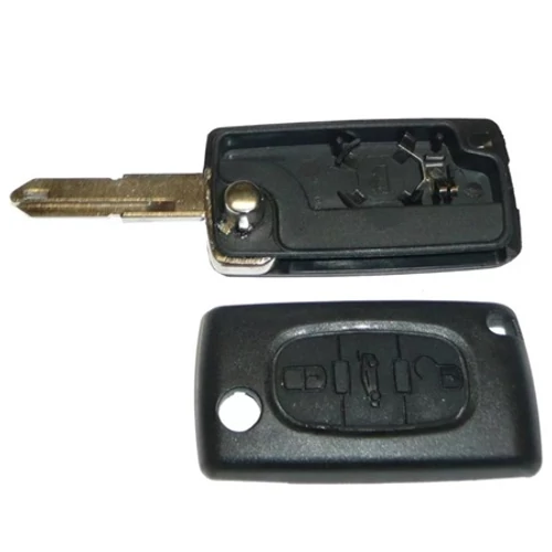 Peugeot 407 új utángyártott bicskakulcs 3 gombos hegyes 2004-2011-ig 649043, webáruház, alkatrészek