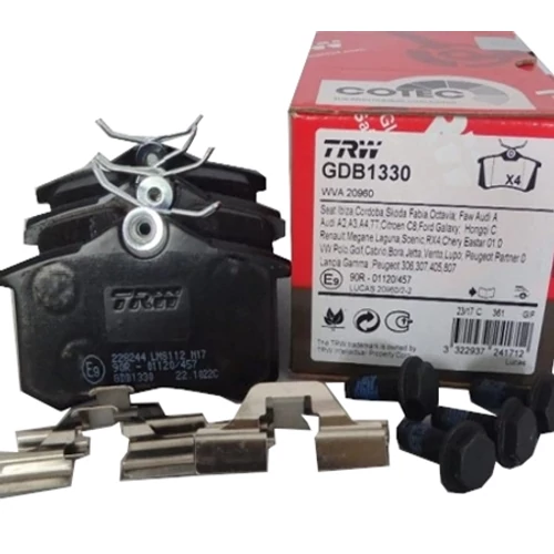 Peugeot 301 új utángyártott fékbetét garnitúra tárcsafékhez hátsó tengely TRW 2014-től 1608520380  1623180580  1608681580  1611837980