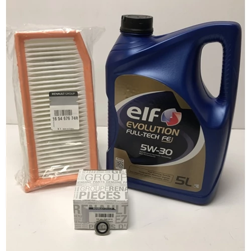 Renault Clio IV 1.5dci gyári új olajcsere csomag 2012-2019-ig ELF EVOLUTION FULL-TECH FE 5W-30 5L 165467674R 8200768913 8200641648