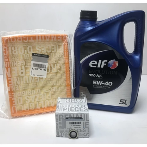 Renault Espace IV 1.9dci gyári új olajcsere csomag 120 LE 2002-2015-ig ELF EVOLUTION 900 NF 5W-40 5L  8200799782  8200768927  8200641648