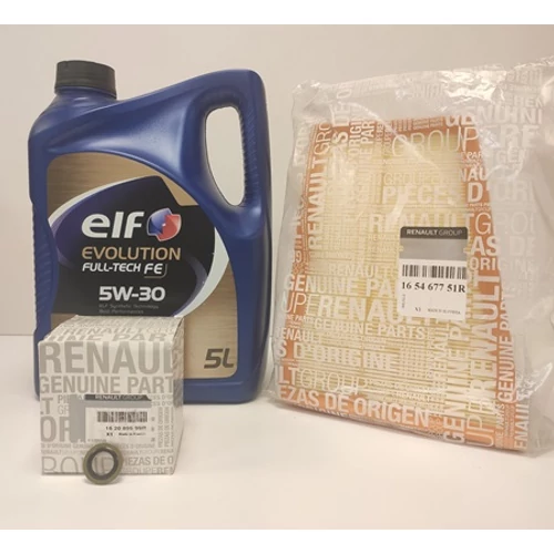 Renault Megane III 1.9dci gyári új olajcsere csomag 2008-2015-ig Elf Evo Full-Tech FE 5W30 5L