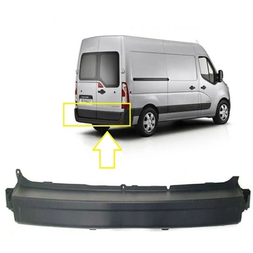 Opel Movano B új utángyártott hátsó lökhárító héj közép rész 2010-től 850220011R, webáruház, alkatrészek