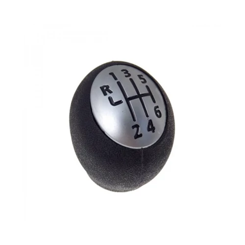 Renault Scenic II új utángyártott váltógomb fekete ezüst kupakkal 6 sebességes járművekhez 2003-2009-ig 328650024R