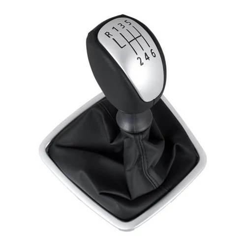 Renault Laguna III új utángyártott váltógomb fekete ezüst kupakkal szoknyával 6 sebességes járművekhez 2007-2015-ig 328650008R